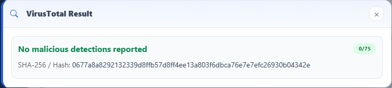 SystemShield report modal